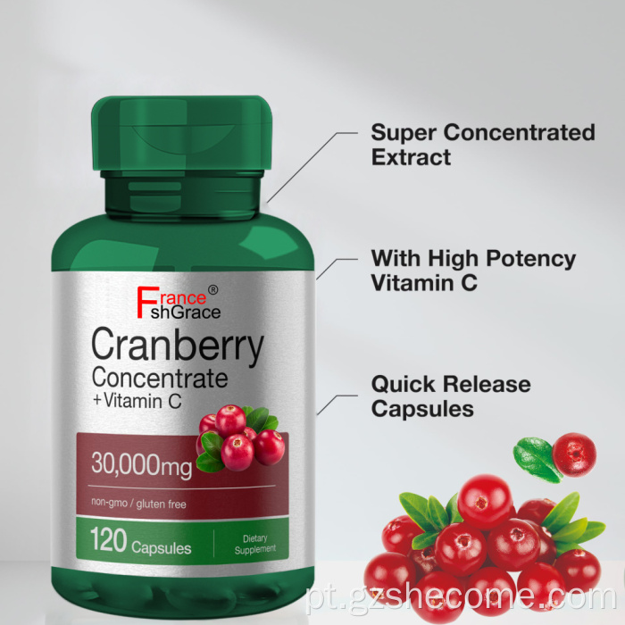 Extratos de plantas de concentrado de cranberry de qualidade